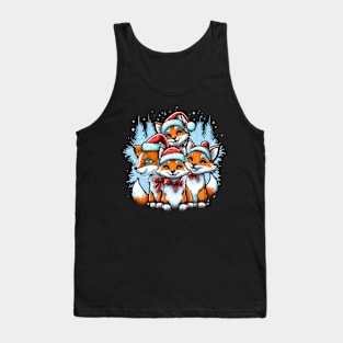 Funny Christmas for Fox lovers Tank Top